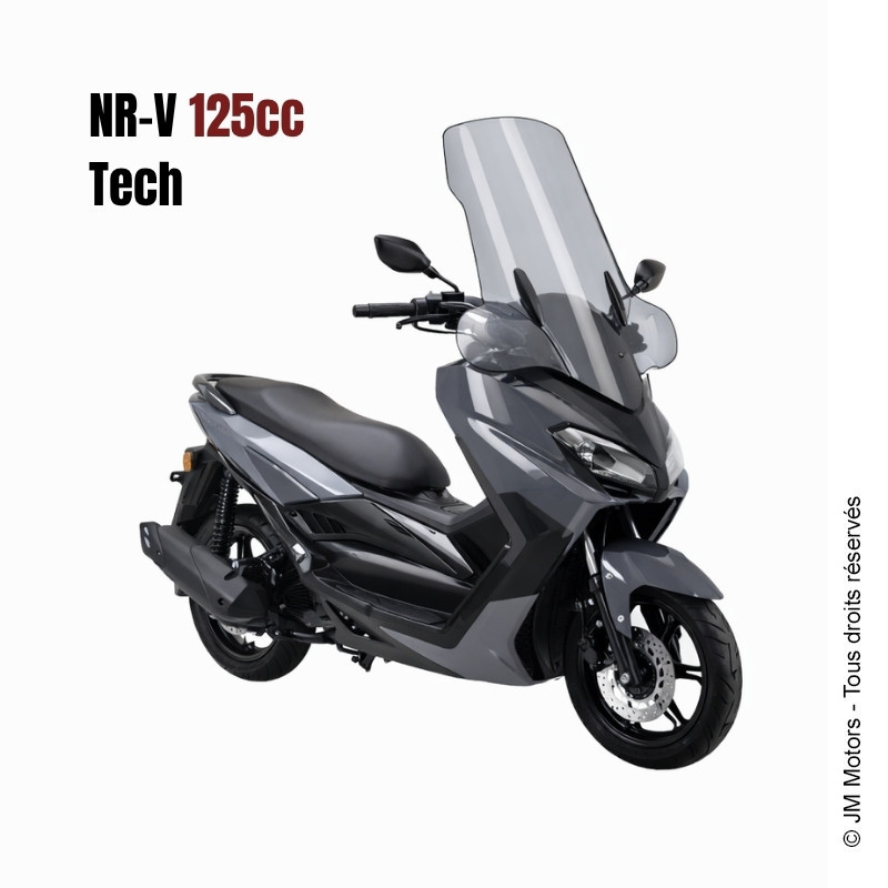 Grand pare-brise haut avec protection mains R-max 50 / N-rv 125 | JM Motors