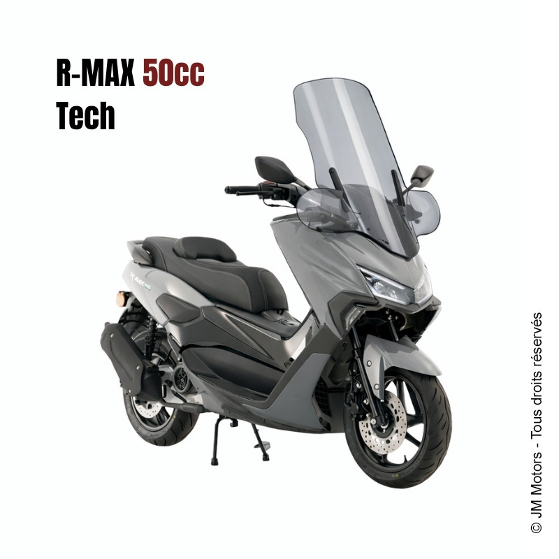 Grand pare-brise haut avec protection mains R-max 50 / N-rv 125 | JM Motors