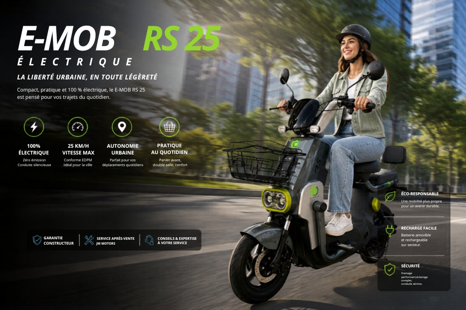 E-MOB RS 25 Électrique en présentation
