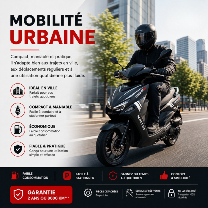 Mobilité urbaine scooter Evolis RS