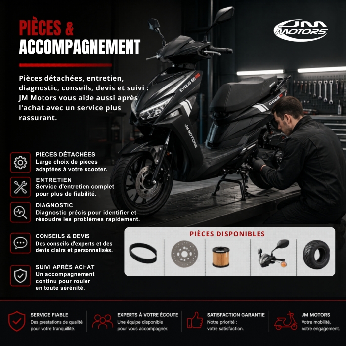 Pièces et service scooter JM Motors