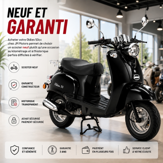 Scooter Oldies neuf avec garantie JM Motors