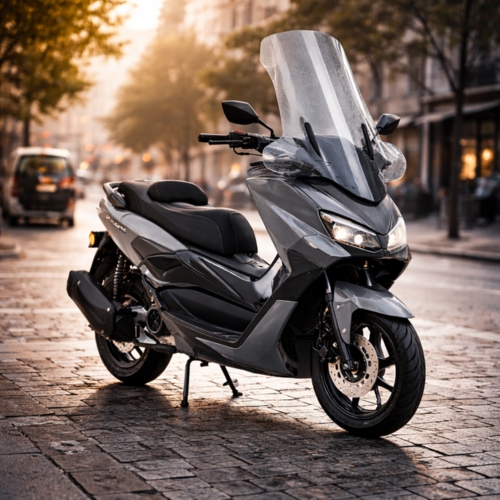 Look premium scooter avec pare-brise haut