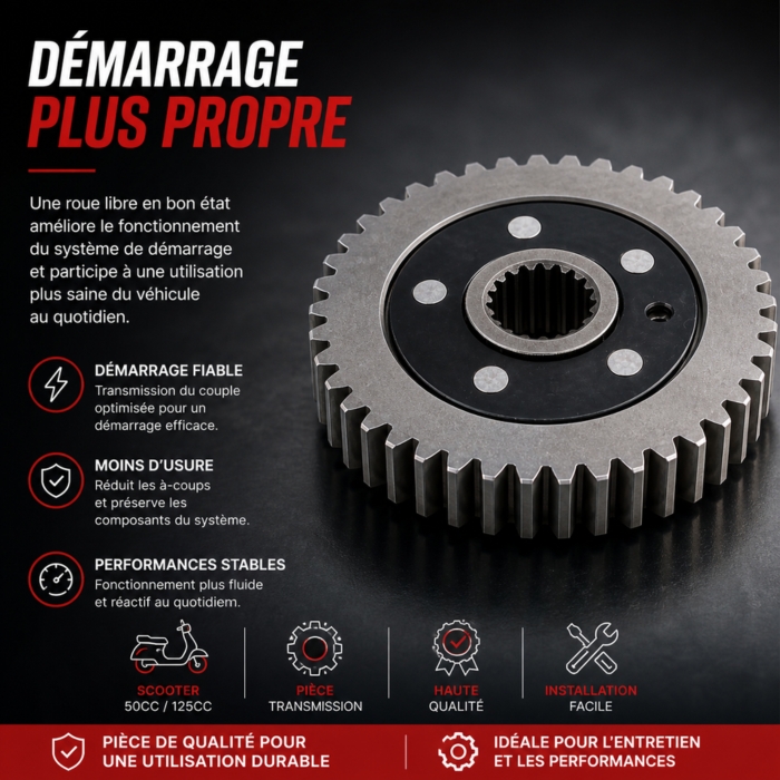 Démarrage amélioré roue libre scooter