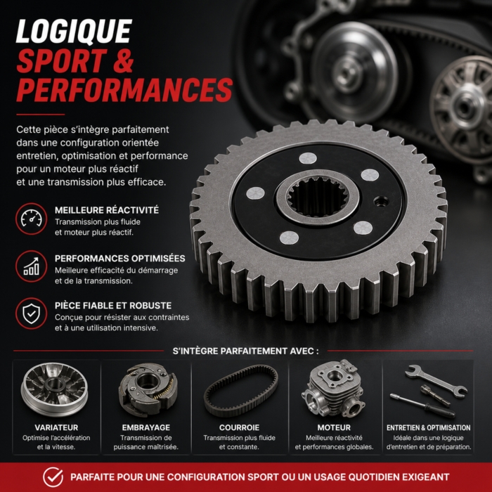 Pièce performance transmission scooter