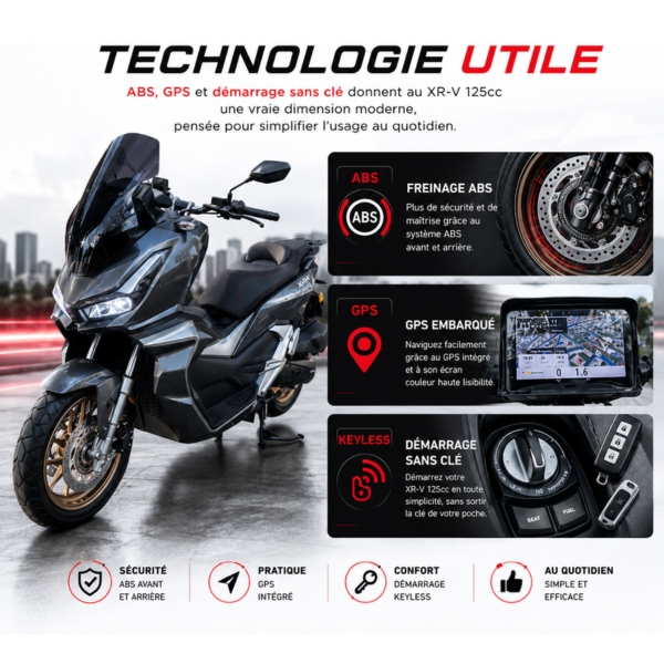 Technologie scooter XR-V 125cc