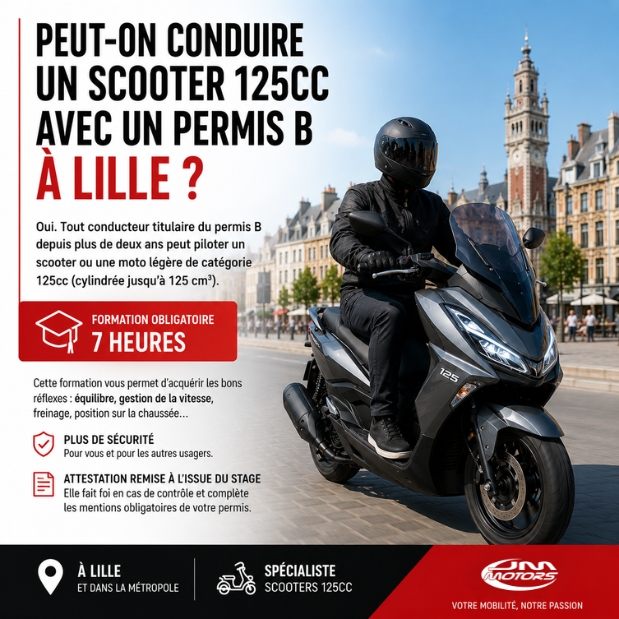 Scooter 125cc avec permis B à Paris : formation 7h et conseils