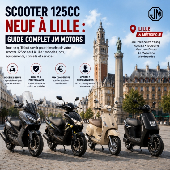 Scooter 125cc neuf à Lille : guide d'achat - on vend des scooterJM Motors