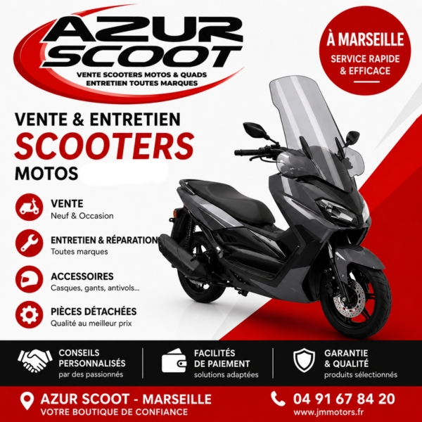 image Scooter 50cc neuf à Marseille azur scoot 
