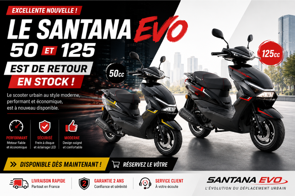 image Arrivage Santana Evo 50cc et 125cc chez JM Motors