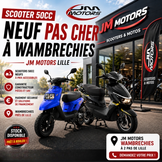 Scooter 50cc neuf pas cher à Wambrechies - on vend des scooter JM Motors